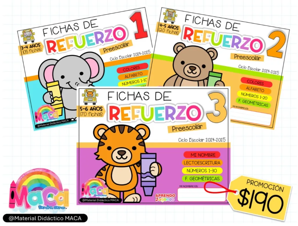 KIT DE FICHAS DE REFUERZO