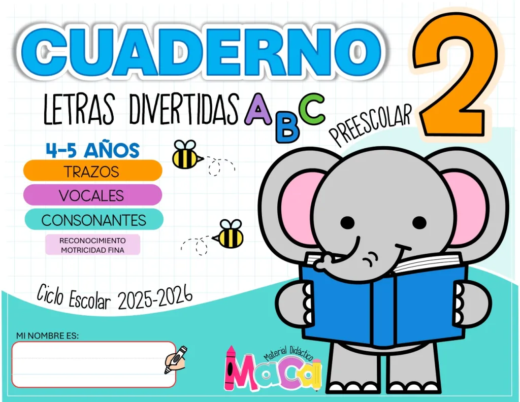 CUADERNO 2 - LETRAS DIVERTIDAS 2025-2026