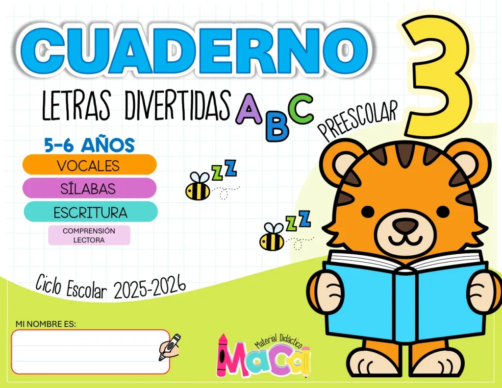 CUADERNO 3 - LETRAS DIVERTIDAS 2025-2026
