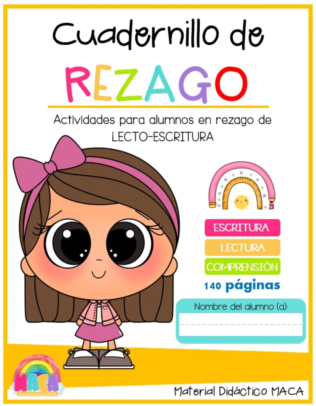 CUADERNILLO REZAGO EN LA LECTOESCRITURA