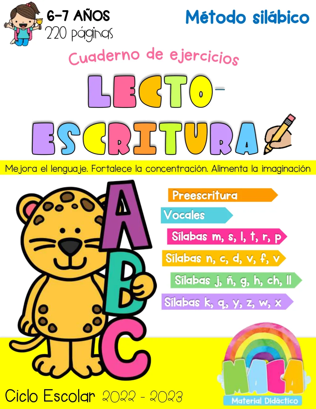 LECTOESCRITURA MÉTODO SILÁBICO 2022-2023