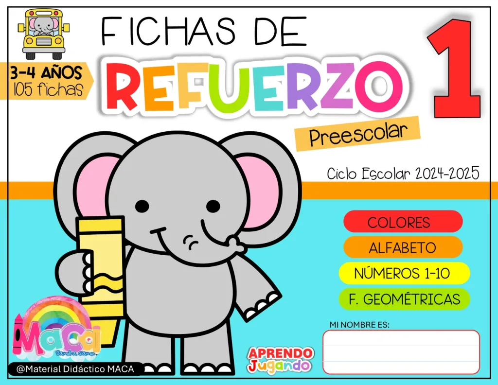 FICHAS DE REFUERZO 1 - 2024-2025