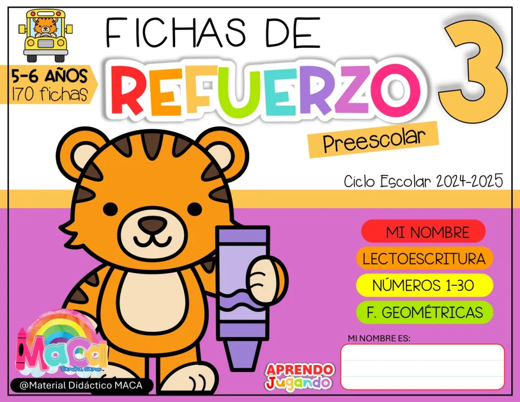 FICHAS DE REFUERZO 3 - 2024-2025