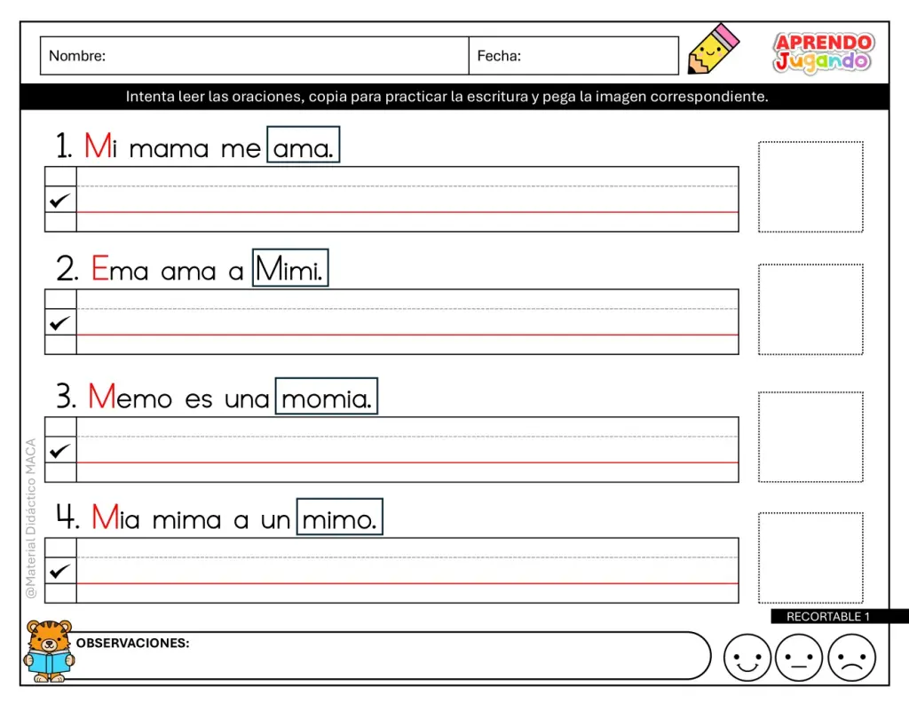 FICHAS DE REFUERZO 3 - 2024-2025