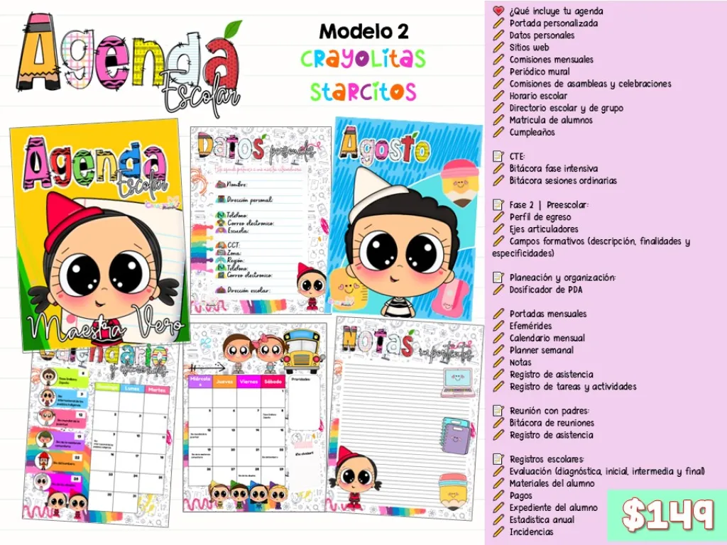 Agenda Crayolitas starcitos
