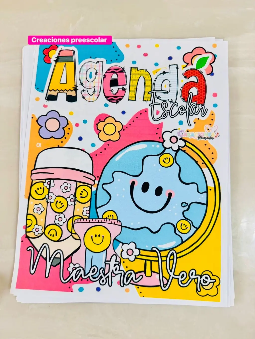 Agenda Escolar retro