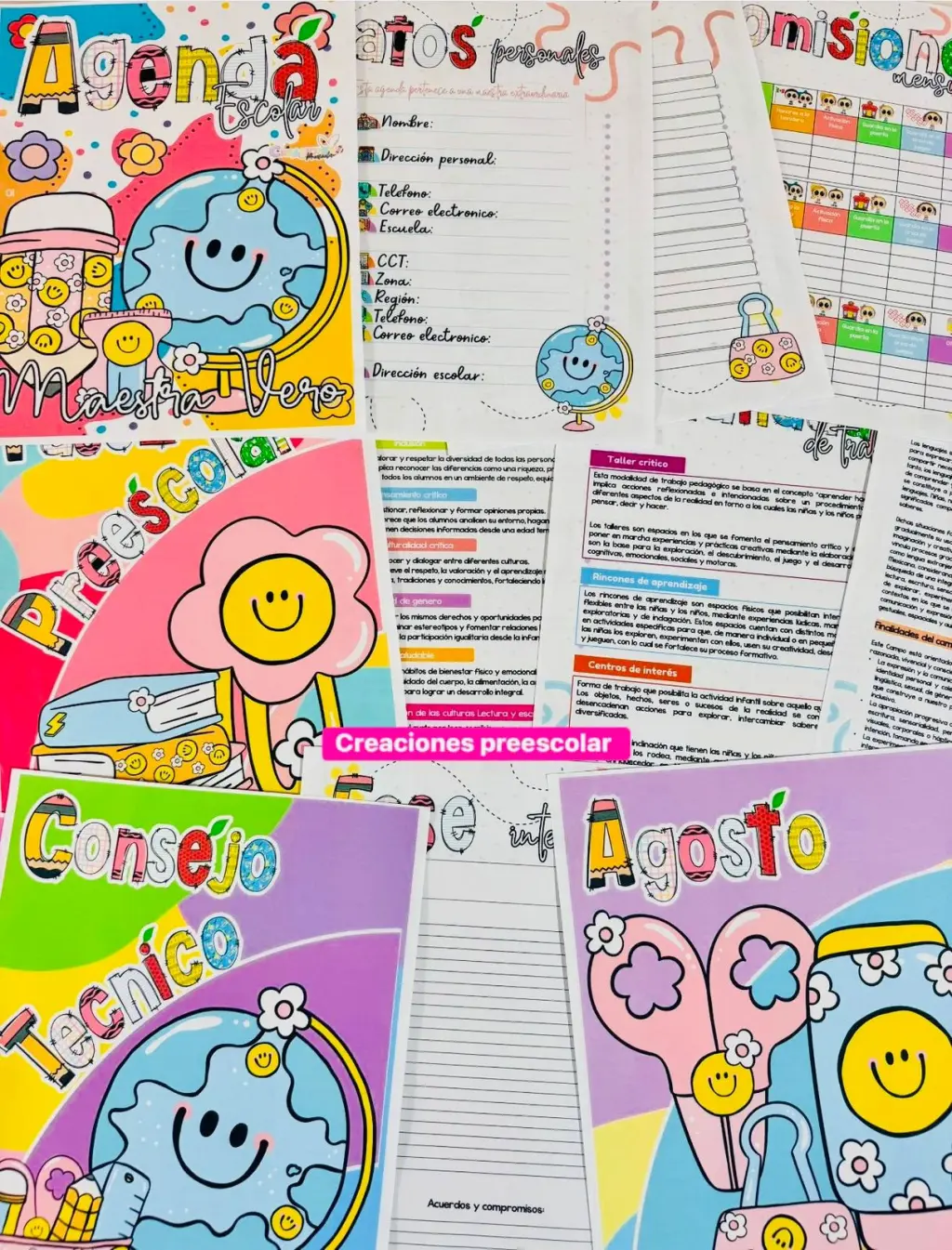 Agenda Escolar retro