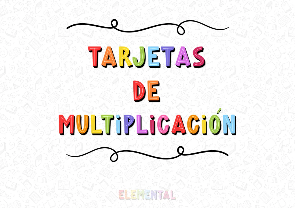 Tarjetas de multiplicación ✨📚