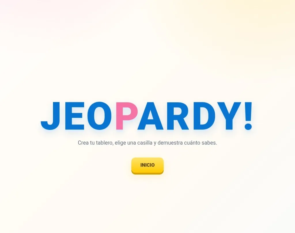 Jeopardy educativo | Editable